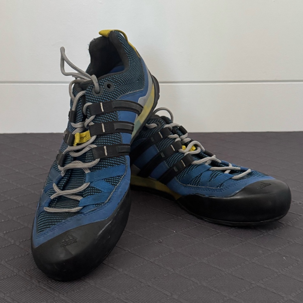 Adidas Terrex Blue and Black Athletic Shoes with Rugged Design, Ortholite Insole